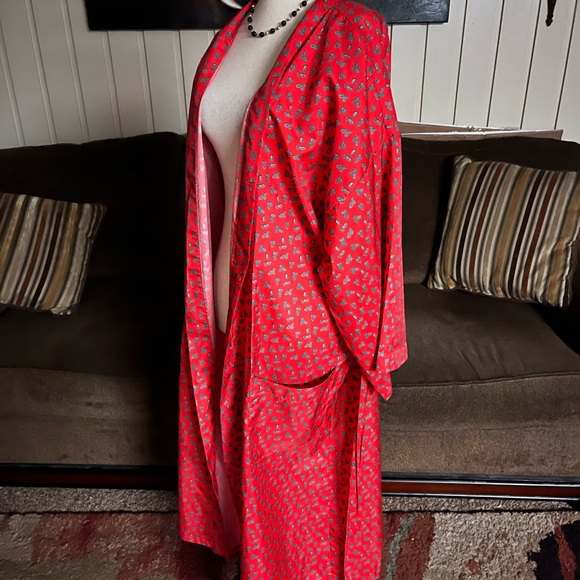 Pierre Cardin • Red • Size Small/ Medium • Women • Paisley Design • Robe - Picture 13 of 14